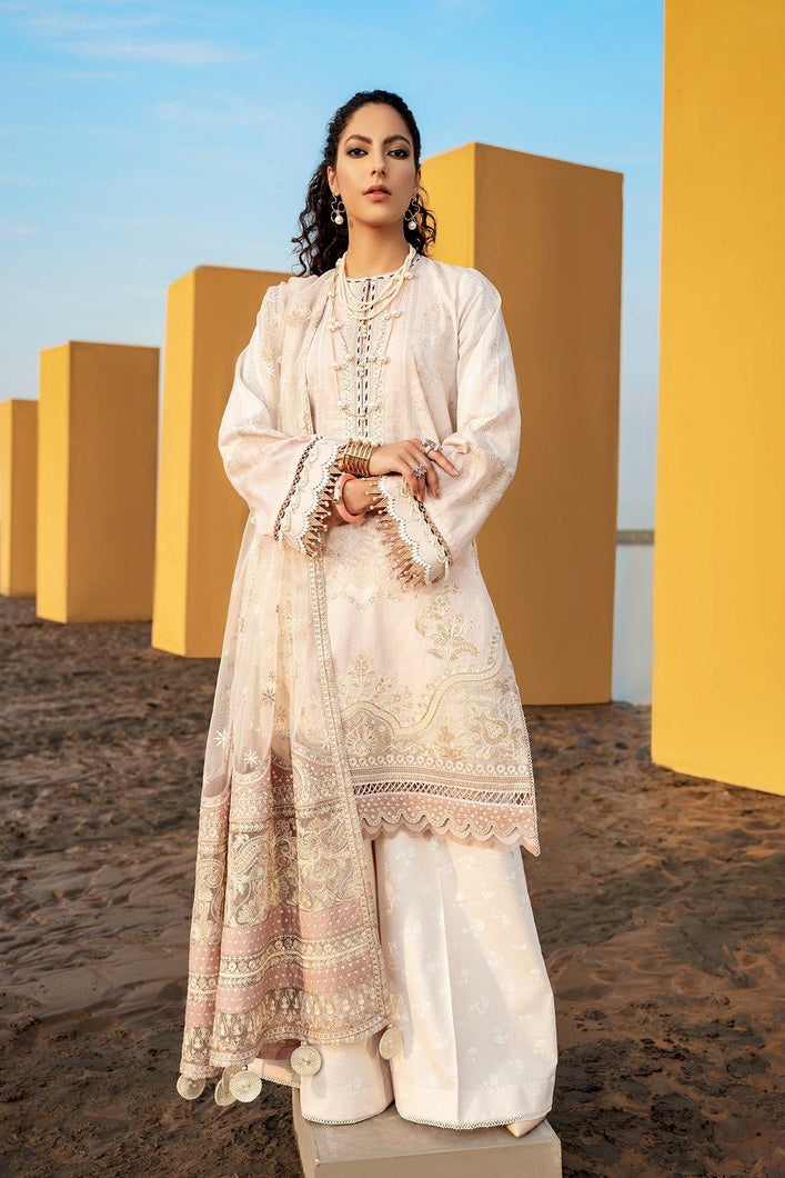 Buy Baroque Embroidered Summer Collection 2021 | Cleome Cream Dress at exclusive price. Shop Pakistani outfits of BAROQUE LAWN, Pakistani suits for Evening wear available at LEBAASONLINE on SALE prices Get the latest Pakistani dresses unstitched and ready to wear eid dresses in Austria, Spain, Birhamgam & UK!