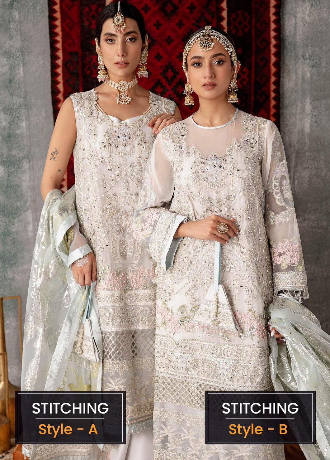 Buy ASIFA & NABEEL | SAKHIYAAN (FESTIVE'22) INDIAN PAKISTANI DESIGNER DRESSES & READY TO WEAR PAKISTANI CLOTHES. Buy ASIFA & NABEEL Collection of Winter Lawn, Original Pakistani Designer Clothing, Unstitched & Stitched suits for women. Next Day Delivery in the UK. Express shipping to USA, France, Germany & Australia.