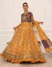 Load image into Gallery viewer, Buy Emaan Adeel Lamour Luxury Chiffon Collection &#39;21 | LR-10 Yellow Chiffon dress from our lebasonline. We have various top Pakistani designer dresses in UK such as imrozia UK Maria b lawn 2021 You can get customized Pakistani wedding dresses for evening wear Get your pakistani wedding outfit in USA from lebaasonline