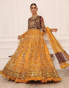 Buy Emaan Adeel Lamour Luxury Chiffon Collection '21 | LR-10 Yellow Chiffon dress from our lebasonline. We have various top Pakistani designer dresses in UK such as imrozia UK Maria b lawn 2021 You can get customized Pakistani wedding dresses for evening wear Get your pakistani wedding outfit in USA from lebaasonline