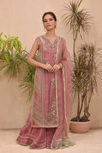 Load image into Gallery viewer, Buy QALAMKAR HAND LUXE |  LX-03 DUSKY ROSE light Pink color Pakistani Embroidered Clothes For Women at Our Online Designer Boutique UK, Indian &amp; Pakistani Wedding dresses online UK, Asian Clothes UK Jazmin Suits USA, Baroque Chiffon Collection 2023 &amp; Eid Collection Outfits in USA on express shipping available @ store Lebaasonline