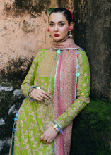 Load image into Gallery viewer, HUSSAIN REHAR | HUSSAIN REHAR | RUMLI | Sheen Parrot Green Lawn dress is extremely trending for HUSAIN REHAR 2021 lawn. The PAKISTANI DRESSES IN UK are available for this wedding season. Get the exclusive customized Maria B Asim Jofa Bridal PAKISTANI DRESSES from our PAKISTANI BOUTIQUE in UK, USA, from Lebaasonline 