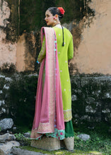 Load image into Gallery viewer, HUSSAIN REHAR | HUSSAIN REHAR | RUMLI | Sheen Parrot Green Lawn dress is extremely trending for HUSAIN REHAR 2021 lawn. The PAKISTANI DRESSES IN UK are available for this wedding season. Get the exclusive customized Maria B Asim Jofa Bridal PAKISTANI DRESSES from our PAKISTANI BOUTIQUE in UK, USA, from Lebaasonline 
