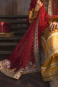 Qalamkar Luxury Festive Lawn 2021 | FX-10 Yellow Lawn dress is exclusively suitable for Summer wedding season. Lebasonline is the largest stockist of Pakistani boutique dresses such as Qalamkar Sobia Nazir Maria B various Pakistani Bridal dresses in UK. You can get your outfit customized in UK, USA from Lebaasonline