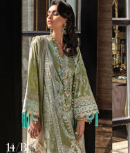 Load image into Gallery viewer, Buy Sana Safinaz Luxury Lawn 2021 | 14B Green Pakistani Lawn Suits at exclusive prices online The various Women&#39;s PARTY WEAR DRESSES 2020 PAKISTANI are in trend these days in Asian clothes Sana Safinaz Luxury Lawn 2021 PAKISTANI SUITS UK LAWN MARIA B Readymade are easily available on our official website Lebaasonline