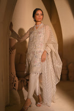 Load image into Gallery viewer, Buy QALAMKAR HAND LUXE |  LX-05 LVORY BREEZE White color Pakistani Embroidered Clothes For Women at Our Online Designer Boutique UK, Indian &amp; Pakistani Wedding dresses online UK, Asian Clothes UK Jazmin Suits USA, Baroque Chiffon Collection 2023 &amp; Eid Collection Outfits in USA on express shipping available @ store Lebaasonline