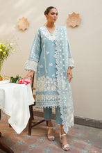 Load image into Gallery viewer, Buy BAROQUE | SWISS VOILE&#39;23 EMBROIDERED LAWN Suits available in Next day shipping @Lebaasonline. We are the Largest Baroque Designer Suits in London UK with shipping worldwide including UK, Canada, Norway, USA. The Pakistani Wedding Chiffon Suits USA can be customized. Buy Baroque Suits online in Germany on SALE!