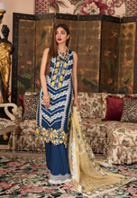 Load image into Gallery viewer, Buy Crimson Luxury Lawn By Saira Shakira | Color Me | Blue Luxury Lawn for Eid dress from our official website We are the no. 1 stockists in the world for Crimson Luxury, Maria B Ready to wear. All Pakistani dresses customization and Ready to Wear dresses are easily available in Spain, UK, Austria from Lebaasonline