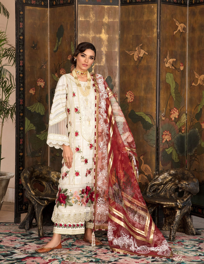 Buy Crimson Luxury Lawn By Saira Shakira | Color Me | Off-White Luxury Lawn for Eid dress from our official website We are the no. 1 stockists in the world for Crimson Luxury, Maria B Ready to wear. All Pakistani dresses customization and Ready to Wear dresses are easily available in Spain, UK Austria from Lebaasonline