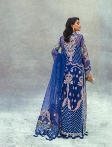 Buy  Nura - Luxury Festive 21 | 3Blue Chiffon festive Eid collection dresses from our official website. The Sana Safinaz 2021 Eid chiffon collection is trending these day Sana Safinaz 2021 Maria b Eid collection 2021 asim jofa 2021 all available in unstitched and customized Buy Eid dress from Lebaasonline in UK, USA