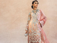 Load image into Gallery viewer, Buy  Nura - Luxury Festive 21 | 03 Peach Chiffon festive Eid collection dresses from our official website. The Sana Safinaz 2021 Eid chiffon collection is trending these day Sana Safinaz 2021 Maria b Eid collection 2021 asim jofa 2021 all available in unstitched and customized Buy Eid dress from Lebaasonline in UK, USA