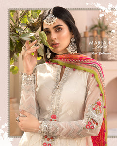 Buy MARIA.B. Lawn Eid Collection 2021 5 White Lawn Eid 2021 dress unstitched and Stitched. MARIA B EID COLLECTION 2021 Rejoice this Eid ambiance with balance of dynamic hues with NEW Pakistani designer clothes 2021 from the top fashion designer such as MARIA. B online in UK & USA Express shipping to London Manchester
