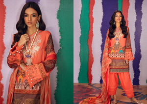 Buy Now SANA SAFINAZ SUMMER MAHAY-6AOrange Lawn dress in the UK  USA & Belgium Sale and reduction of Sana Safinaz Ready to Wear Party Clothes at Lebaasonline Find the latest discount price of Sana Safinaz Summer Collection’ 21 and outlet clearance stock on our website Shop Pakistani Clothing UK at our online Boutique
