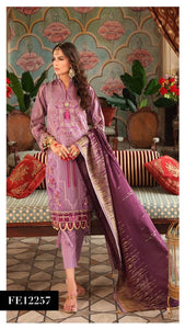 Shop Gul Ahmed FE-12257 | Purple dress in USA Australia Worldwide at Lebaasonline Online Boutique We have latest collection of Maria b Gul Ahmed Pakistani Designer party wear UK dress in Unstitched 3 pc suits stitched, ready and made to order for every Pakistani suit online buyer Women in UK Buy at Discount