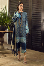 Load image into Gallery viewer,  SANA SAFINAZ | Muzlin Winter’21 Blue Muzlin Collection of Sana Safinaz is exclusively available @lebaasonline The Pakistani designer dresses online USA available for party/evening wear with customization The Wedding dresses online UK for this wedding can be flaunt with Maria B collection in UK USA at lebaasonline