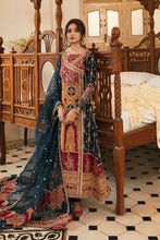 Load image into Gallery viewer, QALAMKAR | FORMALS 2022 | ZARNISH Green Pakistani designer suits online available @lebasonline. We are the largest stockists of Maria B, Qalamkar Q line 2022 collection. The Asian outfits UK for Wedding can be customized in Gharara suits. Express shipping is available in UK, USA, France, Belgium for Maria B Sale