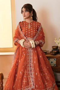 QALAMKAR | FORMALS 2022 | MEHAR Rust Pakistani designer suits online available @lebasonline. We are the largest stockists of Maria B, Qalamkar Q line 2022 collection. The Asian outfits UK for Wedding can be customized in Gharara suits. Express shipping is available in UK, USA, France, Belgium for Maria B Sale