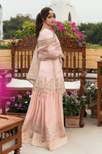 Load image into Gallery viewer, QALAMKAR | FORMALS 2022 | MEHEK Pink Pakistani designer suits online available @lebasonline. We are the largest stockists of Maria B, Qalamkar Q line 2022 collection. The Asian outfits UK for Wedding can be customized in Gharara suits. Express shipping is available in UK, USA, France, Belgium for Maria B Sale