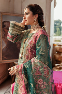 GISELE | SHAGUN WEDDING COLLECTION '21 | MAHPARA Green dresses exclusively available @lebaasonline. Gisele Pakistani Designer Dresses in UK Online, Maria B is available with us. Buy Gisele Clothing Pakistan for Pakistani Bridal Outfit look. The dresses can be customized in UK, USA, France at Lebaasonline