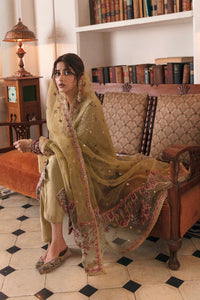 QALAMKAR | FORMALS 2022 | ZENIA Beige Pakistani designer suits online available @lebasonline. We are the largest stockists of Maria B, Qalamkar Q line 2022 collection. The Asian outfits UK for Wedding can be customized in Gharara suits. Express shipping is available in UK, USA, France, Belgium for Maria B Sale
