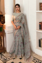 Load image into Gallery viewer, QALAMKAR | FORMALS 2022 | AFROZE Aqua Pakistani designer suits online available @lebasonline. We are the largest stockists of Maria B, Qalamkar Q line 2022 collection. The Asian outfits UK for Wedding can be customized in Gharara suits. Express shipping is available in UK, USA, France, Belgium for Maria B Sale