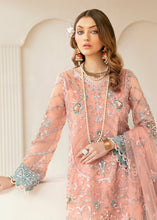 Load image into Gallery viewer, Buy Akbar Aslam Wedding Formal Collection 2021 MOOREA Peach Dress at amazing prices. Buy Wedding collection, casual wear, Maria b M Print luxury original dresses, fully stitched at UK &amp; USA with extremely fine embroidery, Evening Party wear, Gulal Wedding collection from LebaasOnline - PAKISTANI Clothes SALE’ 21