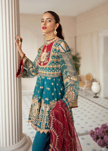 Buy Akbar Aslam Wedding Formal Collection 2021 DALE Blue Dress at amazing prices. Buy Wedding collection, casual wear, Maria b M Print luxury original dresses, fully stitched at UK & USA with extremely fine embroidery, Evening Party wear, Gulal Wedding collection from LebaasOnline - PAKISTANI Clothes SALE’ 21