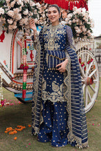 Load image into Gallery viewer, Buy AFROZEH | SHEHNAI WEDDING FORMALS&#39;22 | GUL E RANA Available For Next Day Dispatch in Size Medium Modern Printed embroidery dresses on lawn &amp; luxury cotton designer printed fabric created by Khadija Shah from Pakistan &amp; for SALE in the UK, USA, Malaysia, London. Book now ready to wear Medium sizes or customise.
