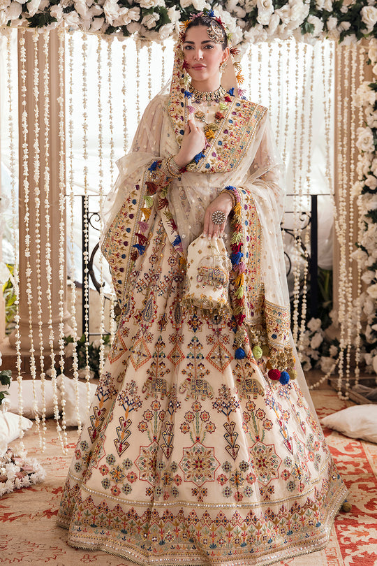 Buy AFROZEH | SHEHNAI WEDDING FORMALS'22 | SHADMEHR Available For Next Day Dispatch in Size Medium Modern Printed embroidery dresses on lawn & luxury cotton designer printed fabric created by Khadija Shah from Pakistan & for SALE in the UK, USA, Malaysia, London. Book now ready to wear Medium sizes or customise.