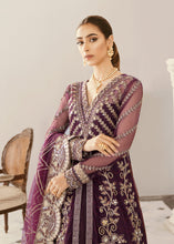 Load image into Gallery viewer, Buy Akbar Aslam Wedding Formal Collection 2021 GLADIOLUS Purple Dress at amazing prices. Buy Wedding collection, casual wear, Maria b M Print luxury original dresses, fully stitched at UK &amp; USA with extremely fine embroidery, Evening Party wear, Gulal Wedding collection from LebaasOnline - PAKISTANI Clothes SALE’ 21