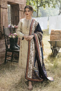 Buy Qalamkar Winter Shawl Collection | KK-03 Cream color shawl Winter Wedding Dresses UK @lebaasonline. The Winter Shawl UK include various brands such as Maria B, Qalamkar wedding dress online UK. Get yours customized for Evening, Party Wear or Wedding dresses online USA, UK, France at Lebaasonline only.