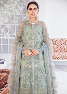 AFROZEH LA FUCHSIA COLLECTION '21 | MINT MACARON-09 Green Luxury Chiffon Collection from our official website This wedding flaunt with beautiful masterpiece of Afrozeh La Fuchsia Collection. We, the largest stockists of Afrozeh La Fuchsia Maria B Get unstitched and customized pakistani dress in UK USA from Lebaasonline