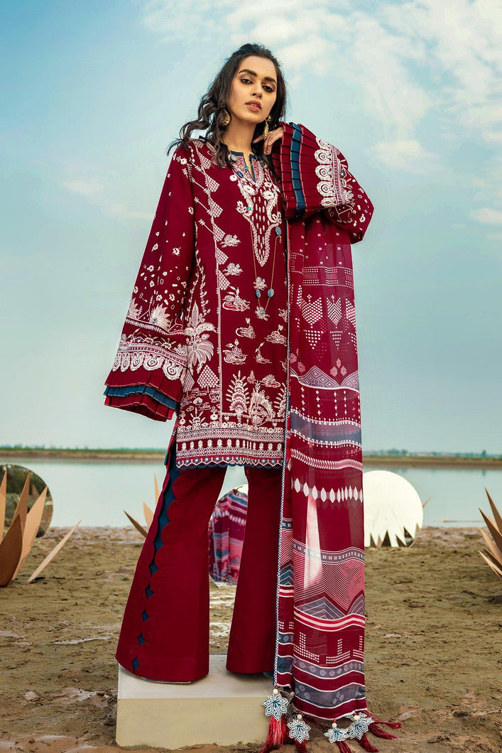 Buy Baroque Embroidered Summer Collection 2021 | Corel Bell Maroon Dress at exclusive price. Shop Pakistani outfits of BAROQUE LAWN, Pakistani suits for Evening wear available at LEBAASONLINE on SALE prices Get the latest Pakistani dresses unstitched and ready to wear eid dresses in Austria, Spain, Birhamgam & UK!