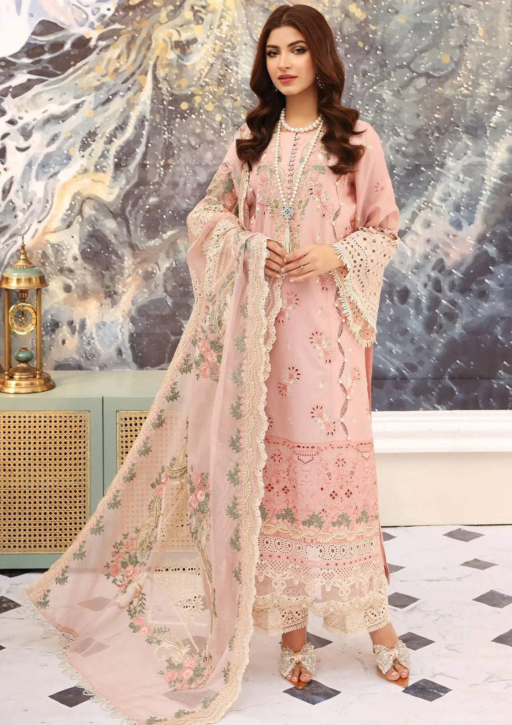 ELAF FESTIVE CHIKAKARI 2023 PAKISTANI SUITS LEBAASONLINE