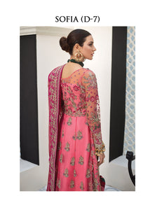 Buy GULAAL | Luxury Formals Eid Collection 2021 | Sofia | D-7 Shocking Pink dress from Lebaasonline in UK at best price- SALE ! Shop Now Gulal, Maria b, Sana Safinaz bridal dress  for Wedding, Party & Bridal dress in UK Get Pakistani Designer Dresses in UK Unstitched and Stitched Ready to Wear by Gulaal in the UK & USA