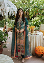 Load image into Gallery viewer, Buy Qalamkar Shadmani Luxury Formal SM-05 Green Shadmani Wedding Dresses UK @lebaasonline. The Pakistani Wedding dresses online USA include various brands such as Maria B, Qalamkar wedding dress 2021. The Chiffon &amp; Net Gowns can be customized  for Evening, Party Wear in Indian Bridal dresses online USA, UK, France!