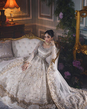 Load image into Gallery viewer, ELAN | WEDDING FESTIVE 2021 | AYSEL-04 Off White PAKISTANI BRIDAL DRESSE &amp; READY MADE PAKISTANI CLOTHES UK. Designer Collection Original &amp; Stitched. Buy READY MADE PAKISTANI CLOTHES UK, Pakistani BRIDAL DRESSES &amp; PARTY WEAR OUTFITS AT LEBAASONLINE. Next Day Delivery in the UK, USA, France, Dubai, London &amp; Manchester 