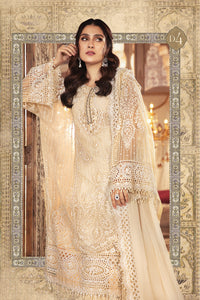 Buy Maria B Mbroidered Wedding 2021 | Pearl White-BD-2304 Chiffon Indian designer dresses online USA from our website We have all Pakistani designer clothes of Maria b Various Pakistani Bridal Dresses online UK Pakistani boutique dresses can be bought online from our website Lebaasonline in UK USA, America, France