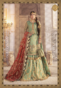Buy Maria B Mbroidered Wedding 2021 | Coral in Sea green-BD-2303 Chiffon Indian designer dresses online USA from our website We have all Pakistani designer clothes of Maria b Various Pakistani Bridal Dresses online UK Pakistani boutique dresses can be bought online from our website Lebaasonline in UK USA, America