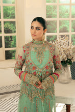 Load image into Gallery viewer, EZRA Wedding Collection | MEERUB Luxury Bridal Maxi Suits from Lebaasonline Pakistani Clothes Dark pink or green maxi in the UK Shop Maryum &amp; Maria Brides 2022, Maria B Lawn 2022 Winter Suits Pakistani Clothes Online UK for Wedding, Party &amp; Bridal Wear. Indian &amp; Pakistani winter Dresses in the UK &amp; USA