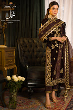 Load image into Gallery viewer, ASIM JOFA | ROYAL VELVET COLLECTION &#39;21 | MAKHMAL | AJML-07 Brown Velvet dress perfectly suits this winter wedding season. The Pakistani bridal dresses online UK with velvet touch is available @lebaasonline. We have various Pakistani designer boutique dresses of Maria B, Asim Jofa, Imrozia and you can get in UK, USA