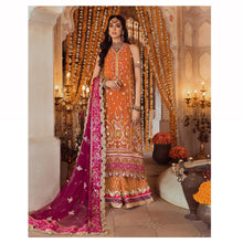 Load image into Gallery viewer, NOOR BY SAADIA ASAD | WEDDING COLLECTION &#39;21 | 01 Tangerine Wedding dress is available @lebaasonline. The Wedding dresses online UK is available for Party/Evening wear. Customization of various Bridal outfits can be done. Various top brands such as Maria B, Sana Safinaz, Asim Jofa is available in UK, USA, France