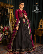 Load image into Gallery viewer, ASIM JOFA | ROYAL VELVET COLLECTION &#39;21 | MAKHMAL | AJML-08 Red Velvet Dress perfectly suits this winter wedding season. The Pakistani bridal dresses online UK with velvet touch is available @lebaasonline. We have various Pakistani designer boutique dresses of Maria B, Asim Jofa, Imrozia and you can get in UK, USA