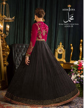 Load image into Gallery viewer, ASIM JOFA | ROYAL VELVET COLLECTION &#39;21 | MAKHMAL | AJML-08 Red Velvet Dress perfectly suits this winter wedding season. The Pakistani bridal dresses online UK with velvet touch is available @lebaasonline. We have various Pakistani designer boutique dresses of Maria B, Asim Jofa, Imrozia and you can get in UK, USA