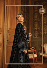 Load image into Gallery viewer,  MARIA B | Linen Winter Collection 2021 | DL-911-Black and Blue Buy Maria B Pakistani Dresses Online at Lebaasonline our latest collection of Indian &amp; Pakistani designer winter wedding clothes, Lawn, Linen, embroidered sateen &amp; new fashion Asian wear in the UK, France. Shop PAKISTANI DESIGNER WEAR UK ONLINE 2021 SUITS