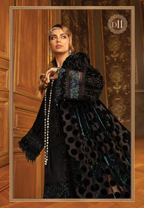  MARIA B | Linen Winter Collection 2021 | DL-911-Black and Blue Buy Maria B Pakistani Dresses Online at Lebaasonline our latest collection of Indian & Pakistani designer winter wedding clothes, Lawn, Linen, embroidered sateen & new fashion Asian wear in the UK, France. Shop PAKISTANI DESIGNER WEAR UK ONLINE 2021 SUITS