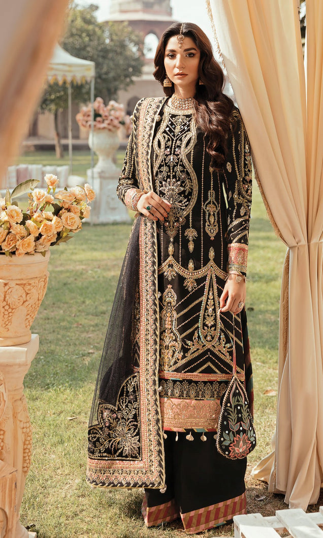 Buy  GULAAL | Wedding Collection 2021 | ZAREEN | WU-01 Black dress from Lebaasonline in UK at best price- SALE ! Shop Now Gulal, Maria b, Sana Safinaz bridal dress  for Wedding, Party & Bridal dress in UK Get Pakistani Designer Dresses in UK Unstitched and Stitched Ready to Wear by Gulaal in the UK & USA