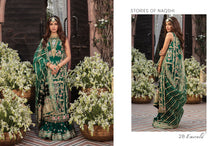 Load image into Gallery viewer,  CRIMSON | WEDDING COLLECTION &#39;21 | SHEESHAY HAZARON | EMERALD Green Bridal dress is exclusively available @lebaasonline. The PAKISTANI BRIDAL DRESSES ONLINE is available in MARIA B, QALAMKAR WEDDING DRESSES UK and can be customized for Wedding outfits. The INDIAN WEDDING DRESSES ONLINE UK have fine embroidery on it. 