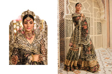 Load image into Gallery viewer,  CRIMSON | WEDDING COLLECTION &#39;21 | SHEESHAY HAZARON | ONYX Black Bridal dress is exclusively available @lebaasonline. The INDIAN WEDDING DRESSES ONLINE is available in MARIA B, QALAMKAR WEDDING DRESSES USA and can be customized for Wedding outfits. The PAKISTANI BRIDAL DRESSES ONLINE UK have fine embroidery on it.