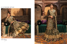 Load image into Gallery viewer,  CRIMSON | WEDDING COLLECTION &#39;21 | SHEESHAY HAZARON | ONYX Black Bridal dress is exclusively available @lebaasonline. The INDIAN WEDDING DRESSES ONLINE is available in MARIA B, QALAMKAR WEDDING DRESSES USA and can be customized for Wedding outfits. The PAKISTANI BRIDAL DRESSES ONLINE UK have fine embroidery on it.